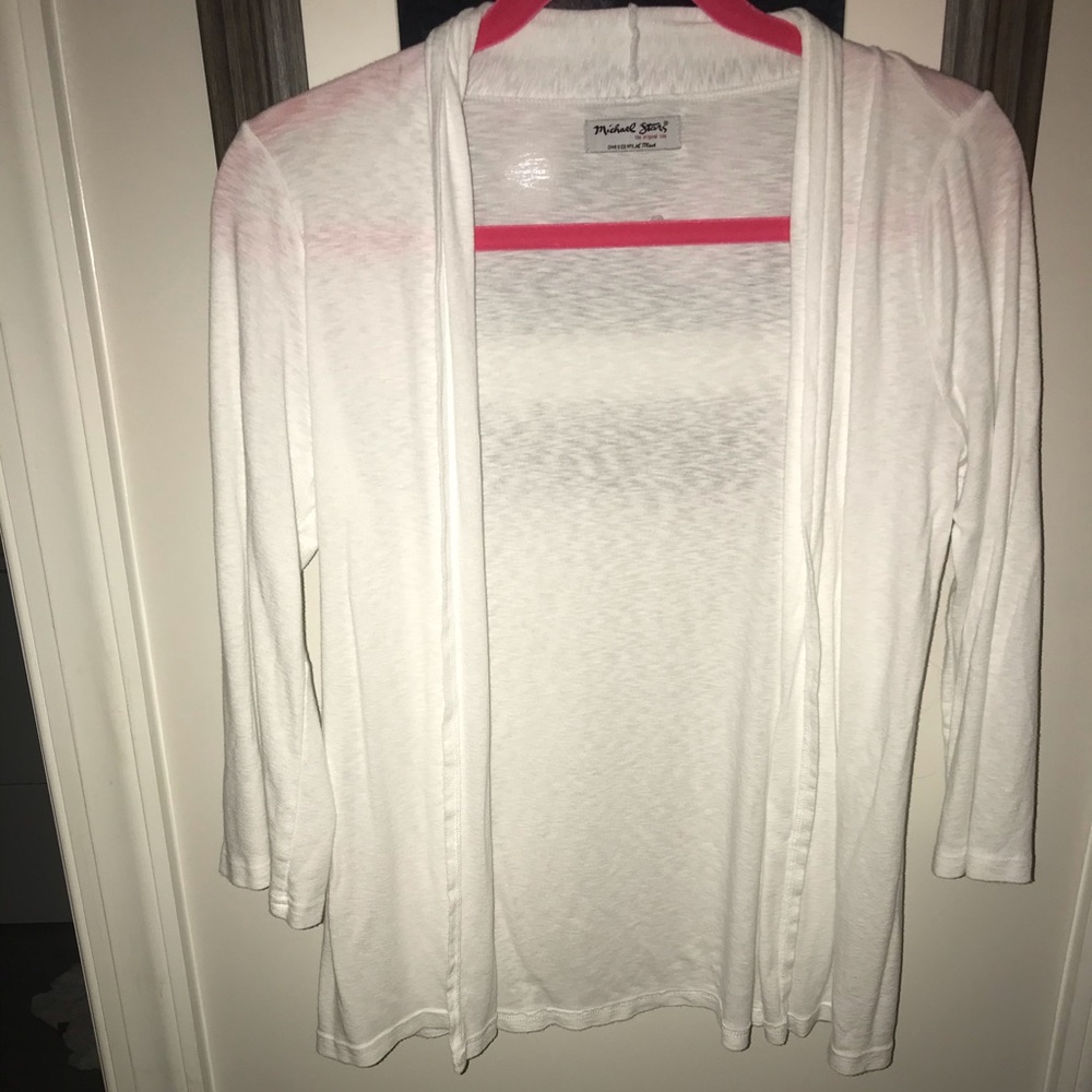 Michael Stars white cotton shrug